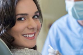 Woman during dental hygiene appointment at Harwood Dental Care in Bolton